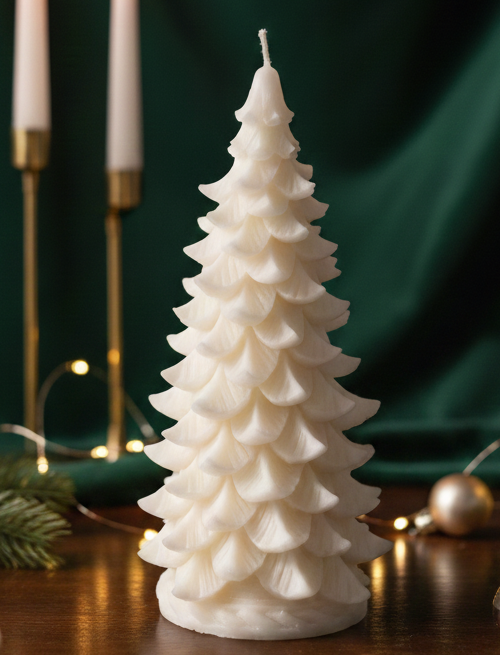 Winter Fir Tree Candle