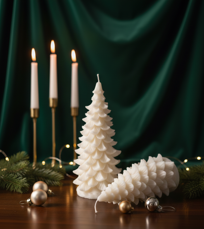 Winter Fir Tree Candle