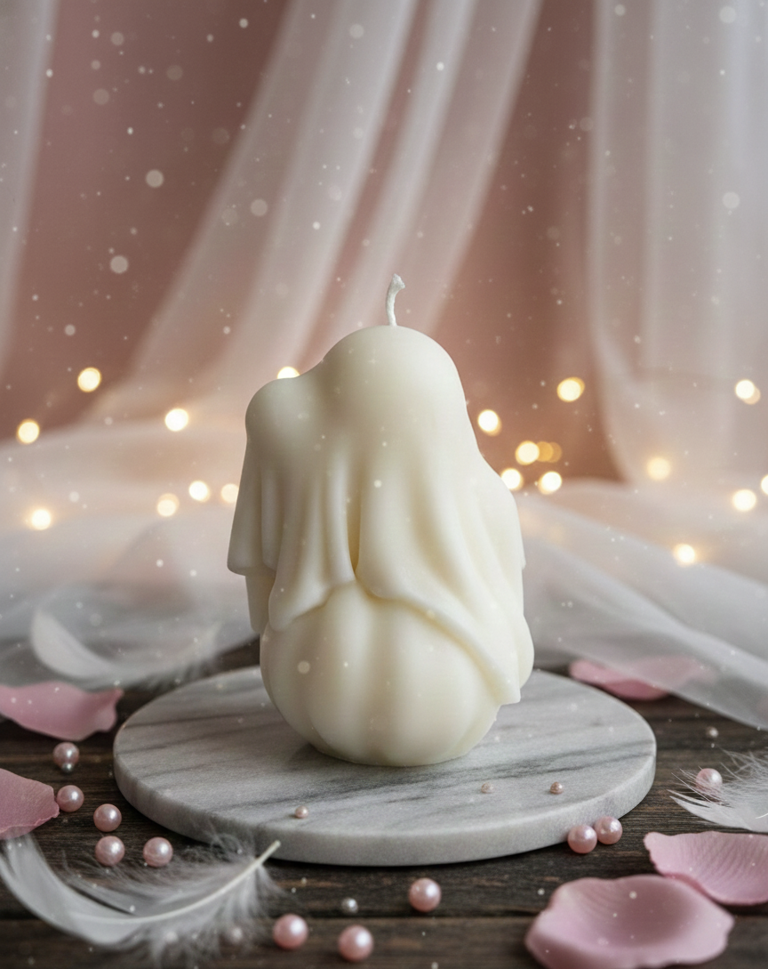 Ghost & Pumpkin Candle