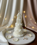 Gingerbread Village Tower Candle