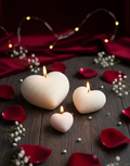 Textured Heart Candle
