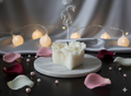 Heart Rose Candle