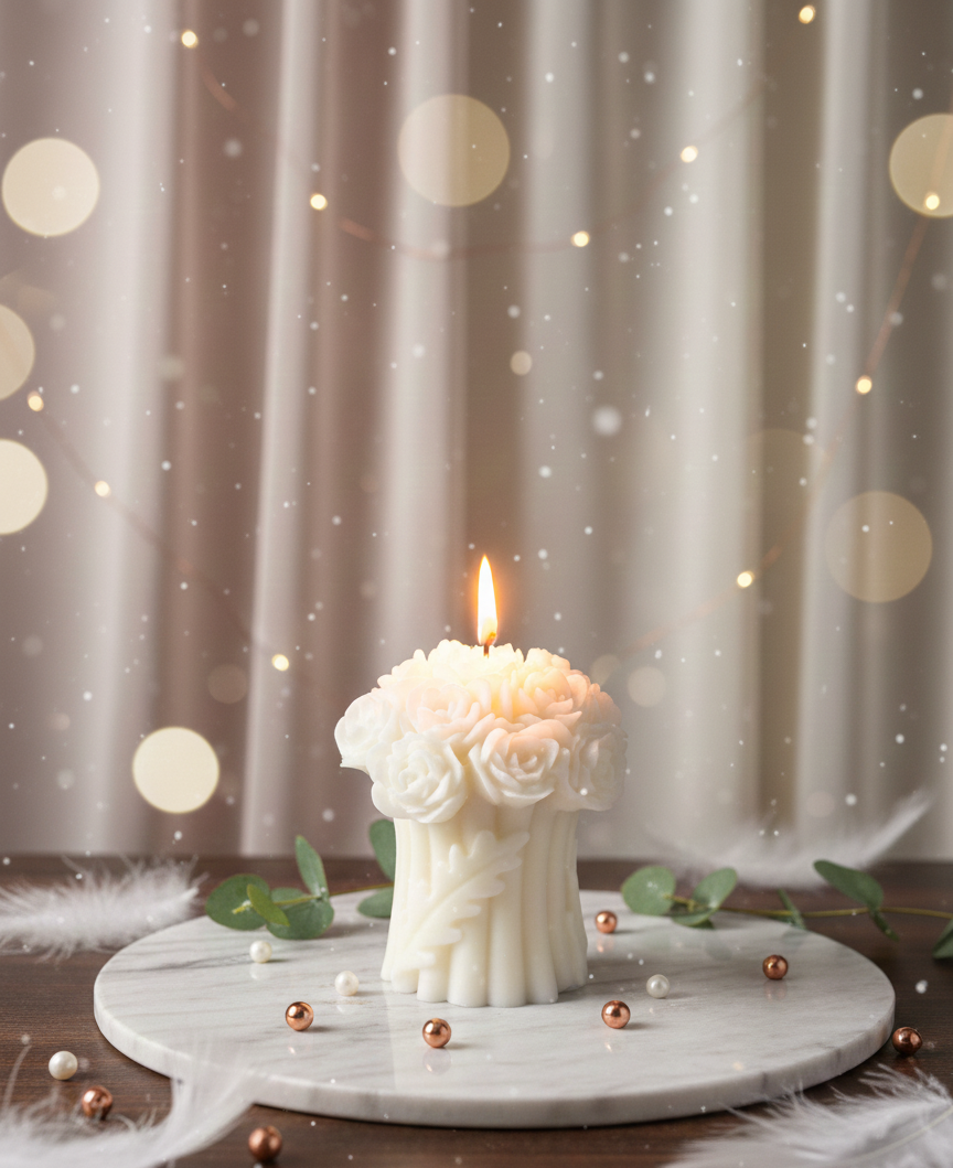 Rose Bouquet Candle