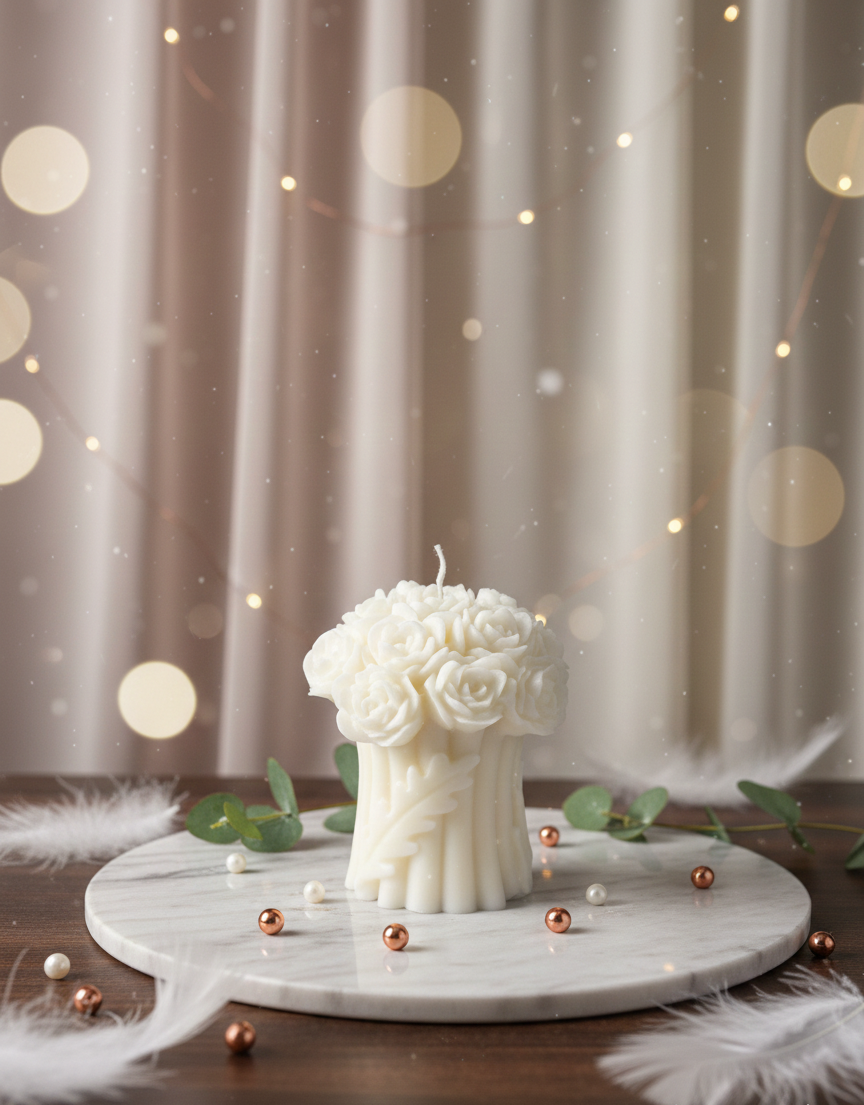 Rose Bouquet Candle