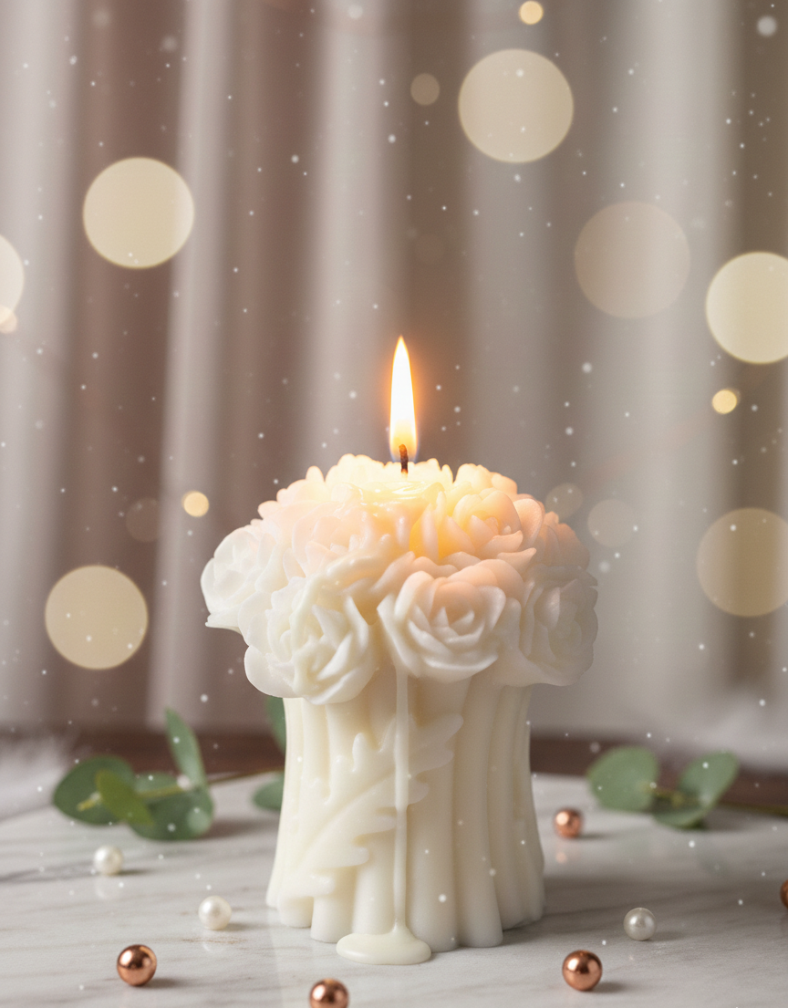 Rose Bouquet Candle