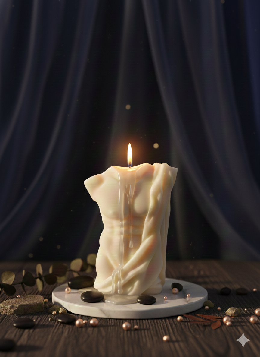 Sculpted Torso Candle