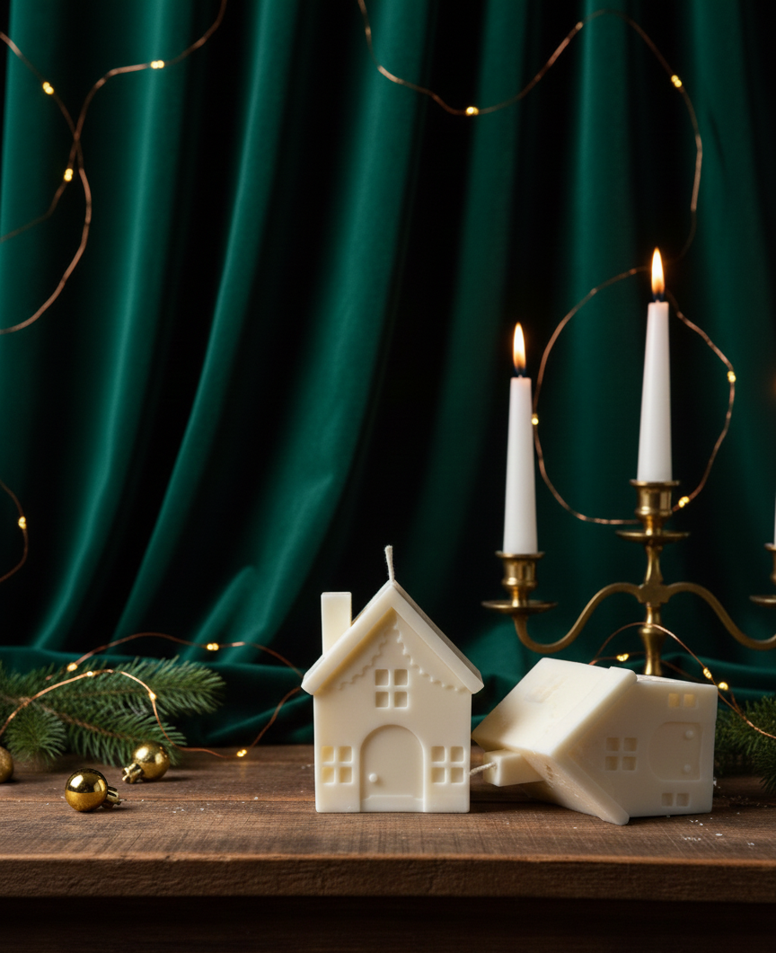 Gingerbread House Candle