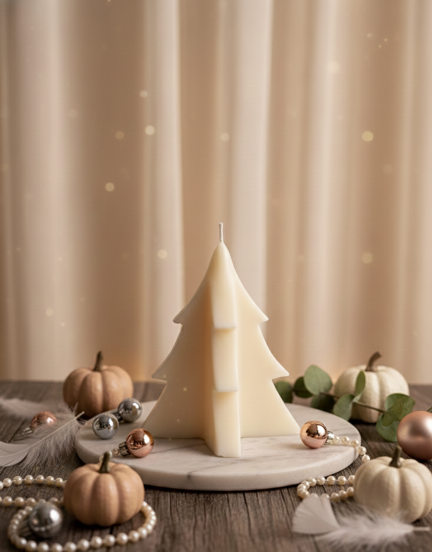 Winter Tree Candle