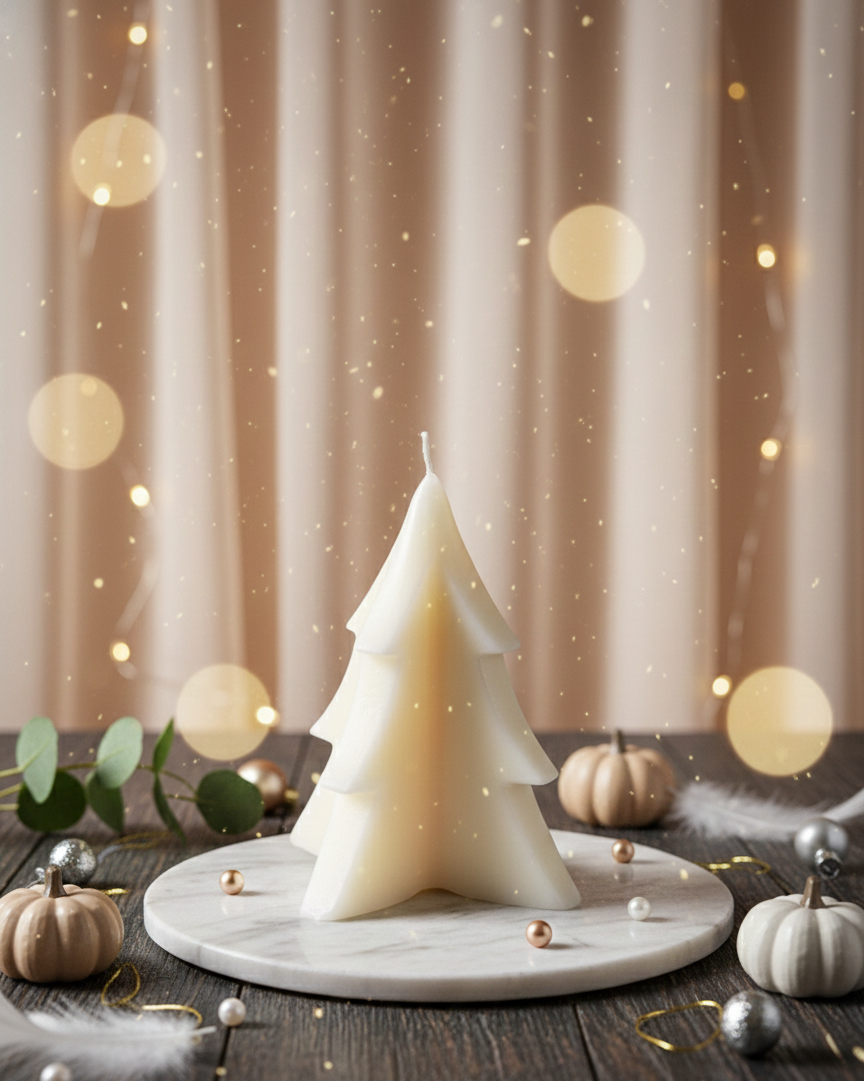 Winter Tree Candle