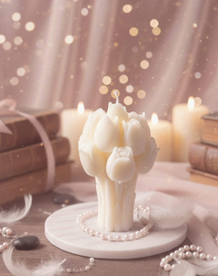Tulip Bouquet Candle
