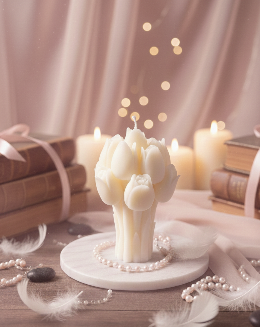 Tulip Bouquet Candle
