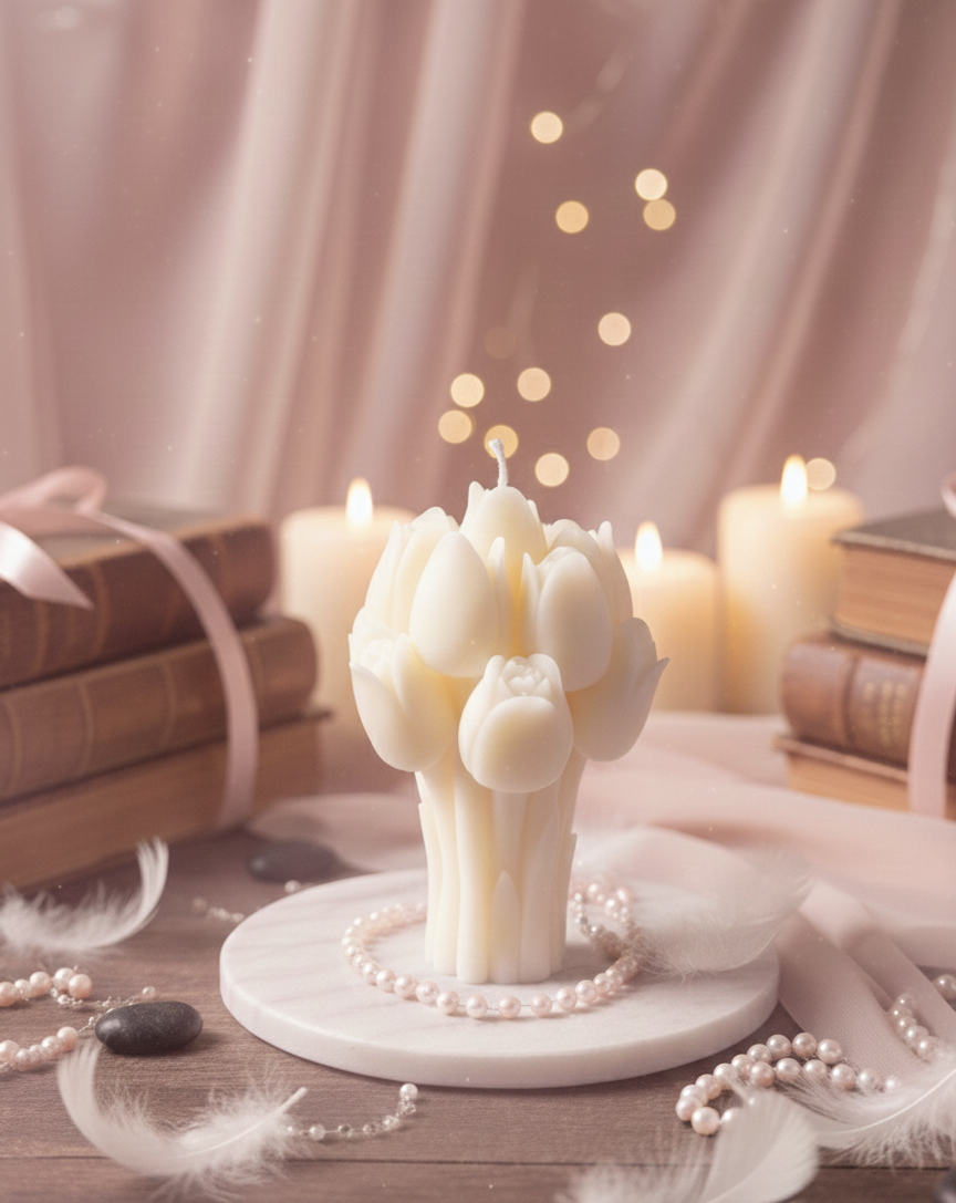 Tulip Bouquet Candle